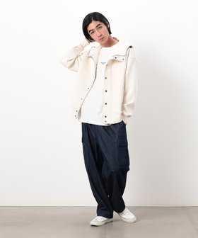 ダンボールニット フーデッドブルゾン（55-21CE30-203