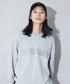 立体刺繍裏毛 プルオーバー（55-21CM01-205）｜パープル&イエロー