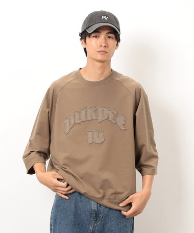 ロゴアップリケプルオーバー