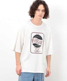 【Purple Brand】グラフィック ロゴ ニット ジャージー Tシャツ Purple Brand ☆ グラフィックロゴ ニットジャージー Tシャツ