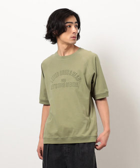 メッセージエンボス 半袖ラグランTシャツ（55-31TK01-205）｜パープル