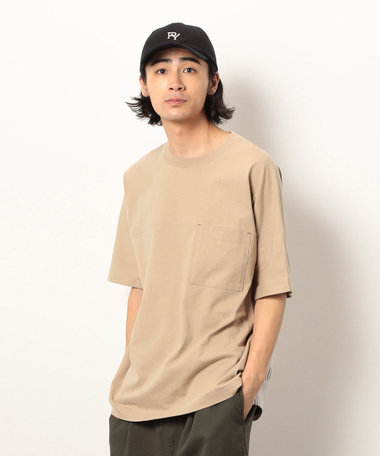 布帛切り替え バックプリントＴシャツ