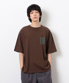 ウェーブメッセージプリント半袖Tシャツ