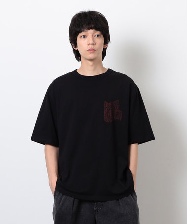 ウェーブメッセージプリント半袖Ｔシャツ