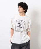 フロスト加工ツアー風プリント半袖Tシャツ