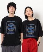 フロスト加工ツアー風プリント半袖Tシャツ