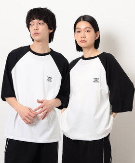 裾スピンドルラグラン５分袖Ｔシャツ