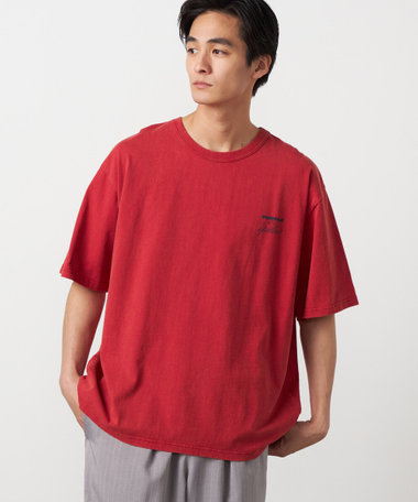 バックプリント フロスト半袖Tシャツ