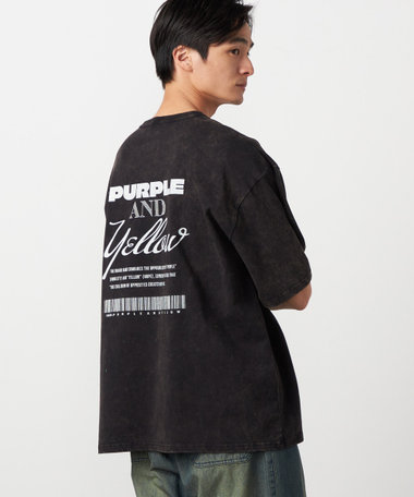 バックプリント フロスト半袖Tシャツ