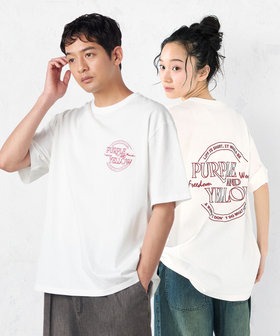 バックサークルロゴ刺繍 半袖Tシャツ