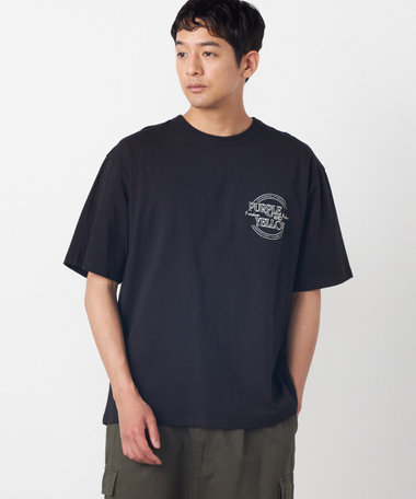 バックサークルロゴ刺繍 半袖Tシャツ