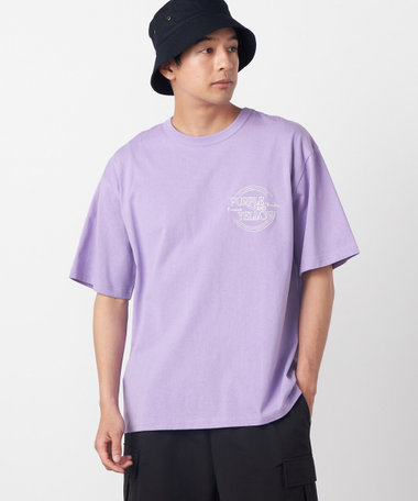 バックサークルロゴ刺繍 半袖Tシャツ