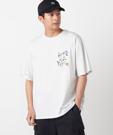 バックウェーブプリント 半袖Tシャツ