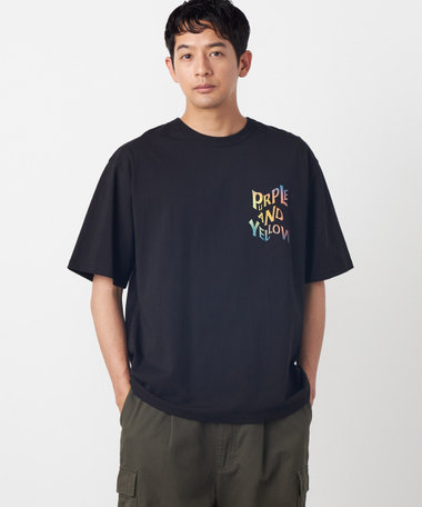 バックウェーブプリント 半袖Tシャツ