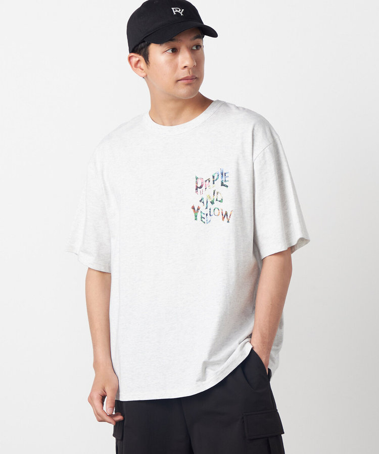 バックウェーブプリント 半袖Tシャツ