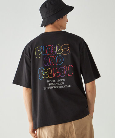 バック刺繍 半袖Tシャツ