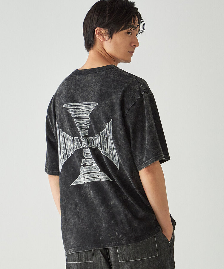 バックプリント フロスト半袖Tシャツ