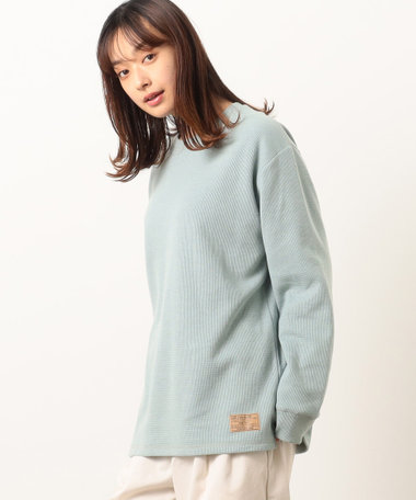 裏起毛 ワッフル クルーネックＴシャツ