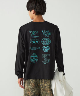 バックプリント 長袖Tシャツ