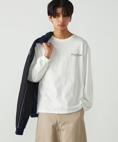 バックプリント 長袖Tシャツ