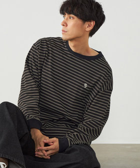 ボーダー ロングTシャツ