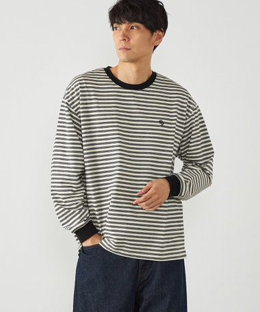 ボーダー ロングTシャツ