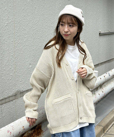 【セットアイテム】 メッシュ カーディガン＋ Ｔシャツ