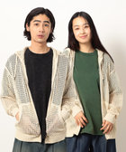 メッシュニットジップパーカ
