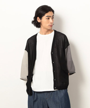 シアーニットカーディガン