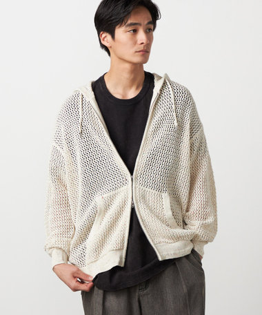 カラーネップ メッシュパーカ