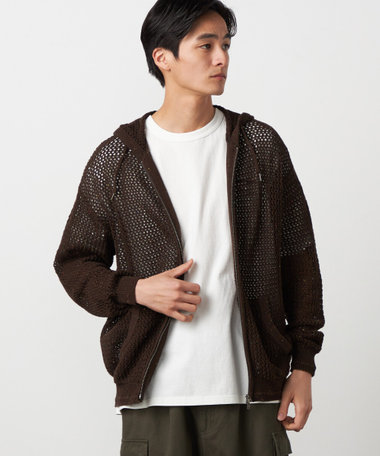 カラーネップ メッシュパーカ