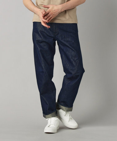 ラメ糸デニム エンジニアードパンツ