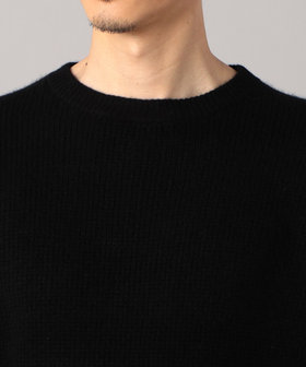 カシミヤワッフル クルーセーター（59-34KI01-204）｜ARTISAN MEN 