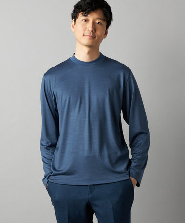 ウール天竺 ジャケットネックTシャツ
