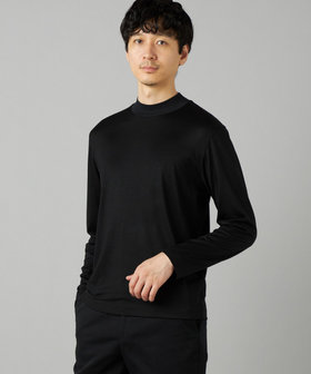 ウール天竺 モックネックTシャツ