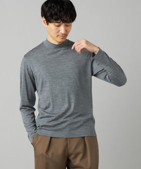 ウール天竺 モックネックTシャツ