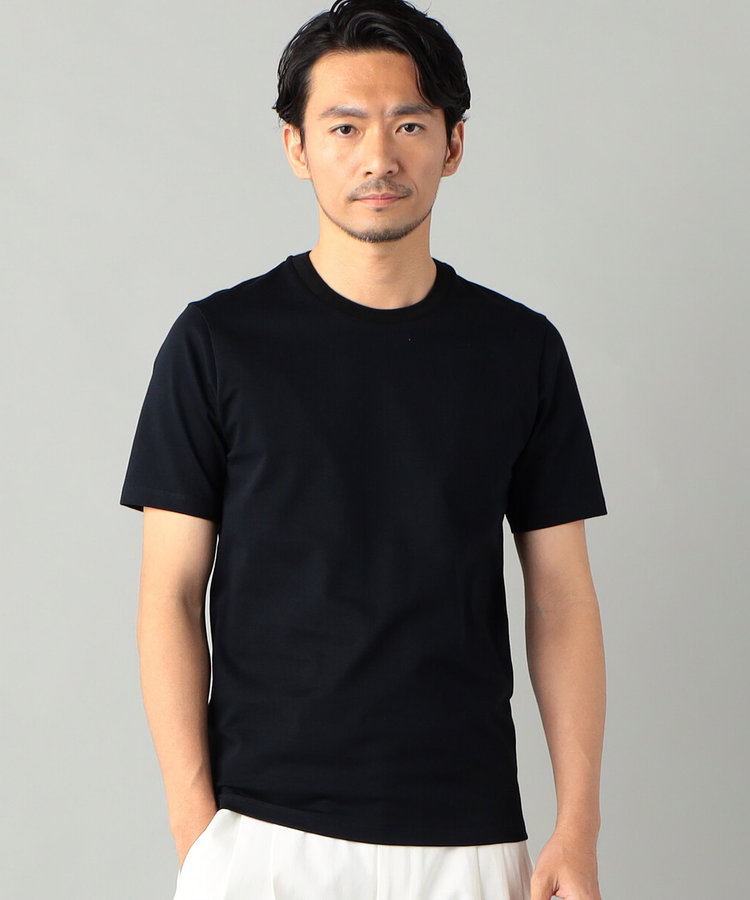 “アルビニ"リンガーネック スリムフィット Ｔシャツ