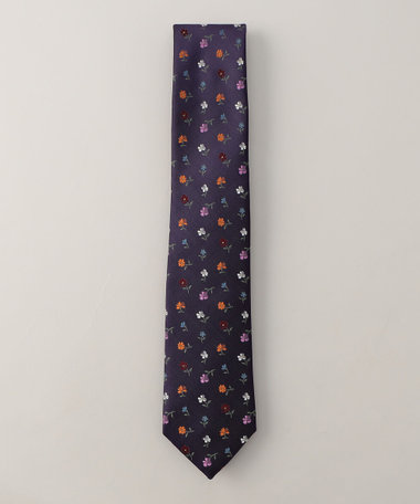 マルチカラー　フラワージャカードタイ