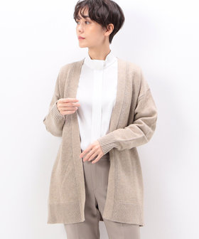 大人女性の TALLサイズ 〕 エクストラファインメリノロングVネック トップス