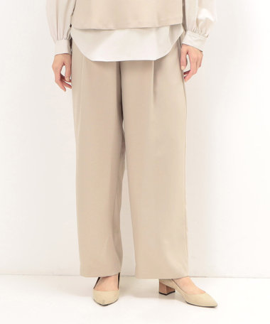 【セットアップ対応】パウダーツイルストレッチ ワイドパンツ