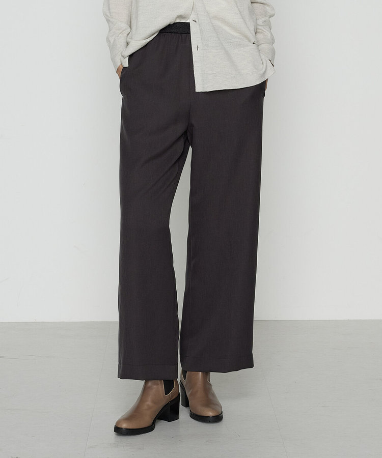 パウダーツイルストレッチ ワイドパンツ