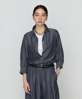 オトナシャンブレー たっぷりシャツ