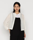 綿麻カラミ 麻メッシュブルゾン（72-06VK04-205）｜Gabardine