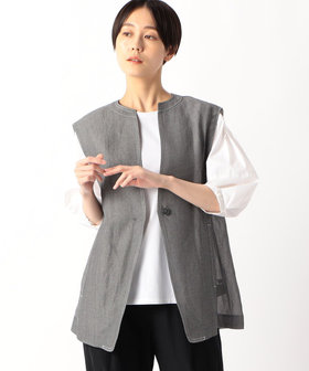 紙ビエラ 背中ふんわりジレ（72-09JG02-204）｜Gabardine K.T