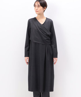 ハイテンションポンチ起毛 カシュクールドレス（72-09OE02-203
