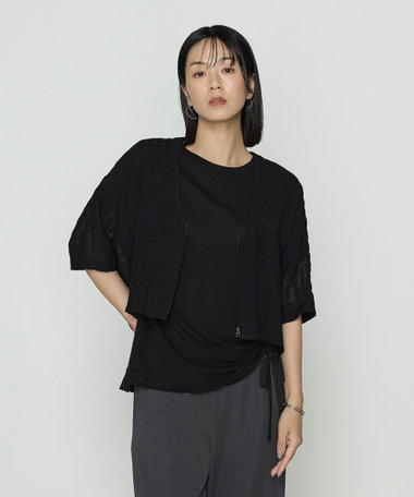 m-078 COMME des GARCONSコムコム丸襟Aラインコート コート - monde jacomo