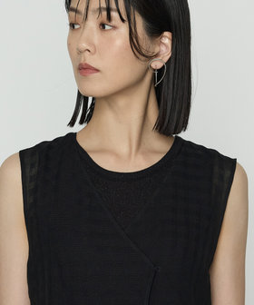 チェック柄カラミ ジレ（72-10VK07-205）｜ギャバジンK.T（Gabardine