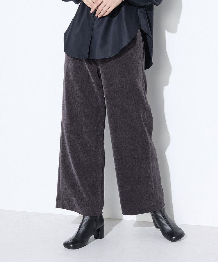 コーデュロイ ワイドパンツ
