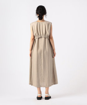 麻調合繊 Aライン ジャンパースカート（72-17OG06-204