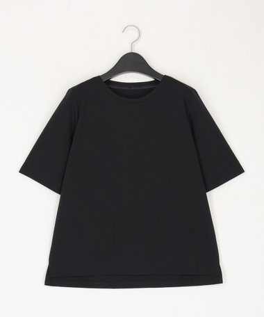 キャピタル　絞り染め　ワイドTシャツ SUN VALLEY 日本製品染ボイルギャザー8分袖シャツ｜ナチュラル